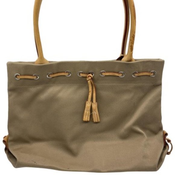 Dooney & Bourke Handbags - Dooney & Bourke XL Size Tan Nylon Shoulder Bag